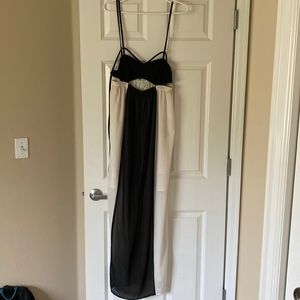 Jovonnista black and white cut out maxi